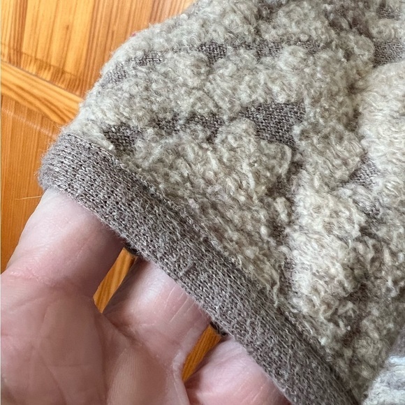 Lucky Brand XS Fringe Southwestern Long Cardigan Neutral Minimalist Boho Casual - Picture 6 of 9